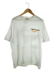 A Elegantes SAPEur◆Tシャツ/XL/コットン/WHT/プリント