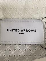 UNITED ARROWS◆半袖ブラウス/コットン/WHT_画像3