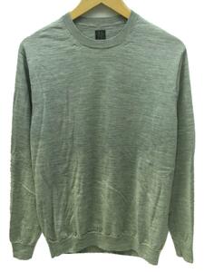 BATONER◆バトナー/SUPERIOR MERINO CREW NECK/セーター(薄手)/3/ウール/グレー