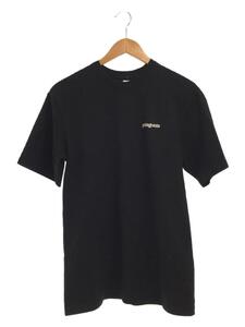 patagonia◆バックロゴプリントTシャツ/XS/コットン/BLK/00000