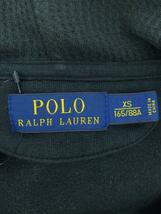 POLO RALPH LAUREN◆ワッペン入りパーカー/XS/コットン/BLK_画像3