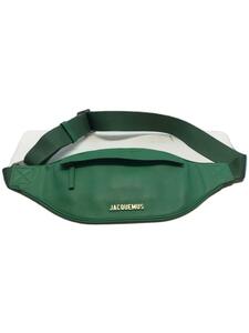 JACQUEMUS* waist bag / leather /GRN/ plain 