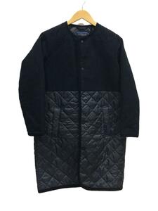 LAVENHAM◆コート/34/コットン/BLK/SLJ9137/SPLIT PALGRAVE/切替ノーカラーコート