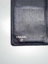 CHANEL◆長財布/-/BLK/無地/レディース_画像3