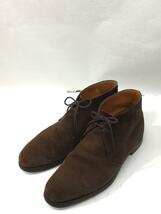 CROCKETT&JONES◆CHERTSEY3/チャッカブーツ/UK8/BRW/スウェード/1645_画像2