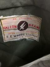 woods◆FALCON BRAND/50s/ハンティング/LIGHTNING/リバーシブル/カナダ/コットン/KHK_画像3