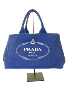 PRADA◆トートバッグ/キャンバス/BLU/B1872