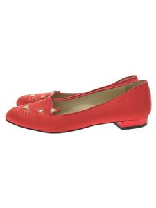 Charlotte Olympia* Flat туфли-лодочки /36/RED/ кошка /KITTY