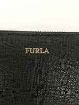 FURLA◆長財布/レザー/BLK/レディース_画像3