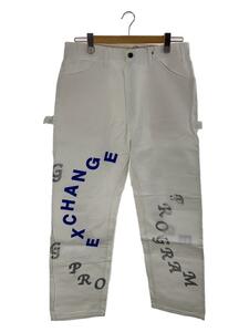 2G◆× EXCHANGE PROGRAM/ストレートパンツ/34/コットン/WHT/500-0220