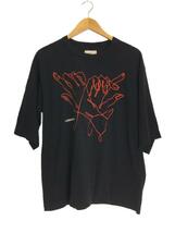 SHAREEF◆半袖Tシャツ/SH-2053D/1/コットン/BLK/黒_画像1