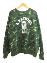 A BATHING APE◆スウェット/XL/コットン/GRN/カモフラ_画像6