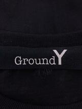 Ground Y◆長袖Tシャツ/3/コットン/BLK/GD-T37-071_画像3