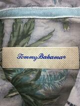 Tommy Bahama◆アロハシャツ/S/シルク/GRY/総柄_画像3