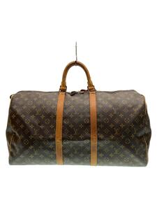 LOUIS VUITTON◆キーポル55_モノグラム・キャンバス_BRW/PVC/BRW