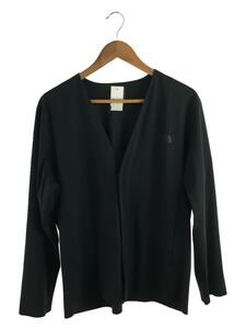 THE NORTH FACE◆TECH LOUNGE CARDIGAN_テックラウンジカーディガン/M/ポリエステル/BLK/無地