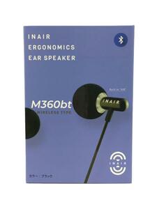 INAIR◆未使用品/イヤホン/INAIR M360bt BK/有線モデル