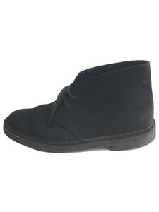 Clarks◆DESERT BOOT/ブーツ/UK7.5/BLK/スウェード