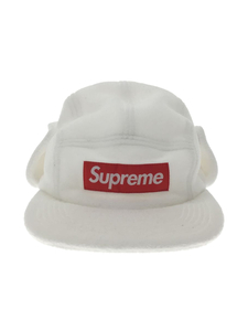 Supreme◆16AW/Fleece Earflap Camp Cap/Polartec/ヘッドウェア/S/ホワイト