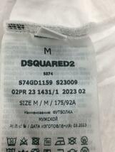 DSQUARED2◆23AW/Tシャツ/カットソー/M/コットン/WHT/プリント/S74GD1159_画像4