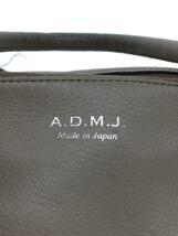 A.D.M.J.◆トートバッグ/レザー/BEG_画像5