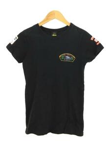 STUSSY◆半袖カットソー/S/コットン/BLK