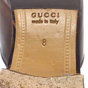 GUCCI◆シューズ/US8/BRW/レザー/426219の画像5