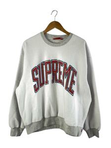 Supreme◆Inside Ont Crewneck/L/コットン/グレー/毛玉有