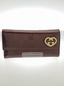 GUCCI◆LOVELY/グッチシマ/長財布/エナメル/BRD/レディース/251861-534563