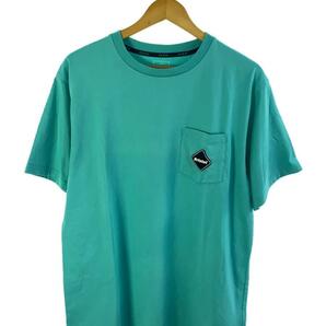 F.C.R.B.(F.C.Real Bristol)◆BIG VERTICAL LOGO POCKET TEE/Tシャツ/XL/コットン/BLU/FCRB-210062の画像1