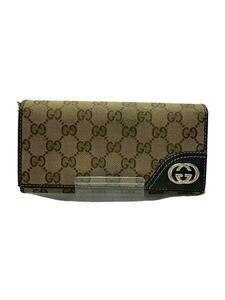 GUCCI◆長財布/キャンバス/CML/総柄/レディース