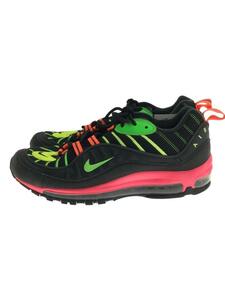 NIKE◆AIR MAX 98 NEON/エアマックスネオン/ブラック/CI2291-083/28cm/BLK