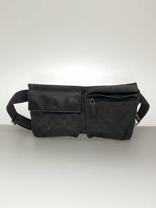 GUCCI* waist bag _GG canvas / canvas /BLK