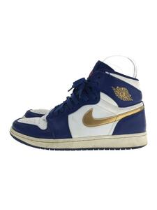 NIKE◆AIR JORDAN 1 RETRO HIGH/エアジョーダンレトロハイ/ブルー/332550-406/26.5c