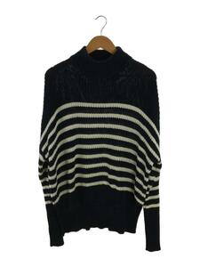 L’Appartement(L’Appartement DEUXIEME CLASSE)◆18FW/アゼBorder Knit/セーター(厚手)/one/コットン/NVY/ボーダー