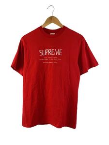 Supreme◆20SS/Anno Domini Tee/Tシャツ/S/コットン/RED/無地