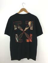 OFF-WHITE◆CARAVAGGIO S/S SLIM T/Tシャツ/XL/コットン/BLK/OMAA027R21JER004_画像2