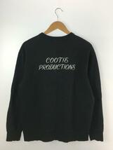 COOTIE◆スウェット/M/コットン/BLK/Print Crewneck L/S Sweatshirt-2/着用感有_画像2