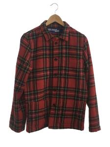 JUNYA WATANABE COMME des GARCONS MAN◆テーラードジャケット/M/ウール/レッド/チェック/WG-J023