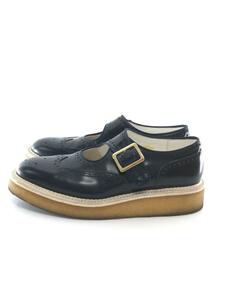 KIDS LOVE GAITE◆シューズ/UK8/BLK/レザー