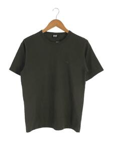 HELLY HANSEN◆Tシャツ/L/コットン/KHK/無地