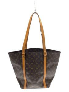 LOUIS VUITTON◆サック・ショッピング_モノグラム・キャンバス_BRW/PVC/BRW