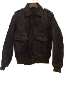 Schott* flight jacket /38/ cow leather /BRW/MADE IN USA/ boa liner /TALON