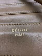 CELINE◆ラゲージ ファントム/トートバッグ/レザー/BEG/無地_画像5