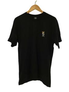 STUSSY◆Tシャツ/M/コットン/BLK/無地