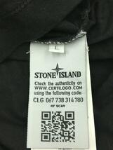 STONE ISLAND◆Tシャツ/-/コットン/BLK/681524141/T-SHIRT/ロゴ_画像4