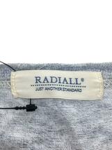 RADIALL◆Tシャツ/conquista/胸ポケット/プリント/GRY/無地_画像3