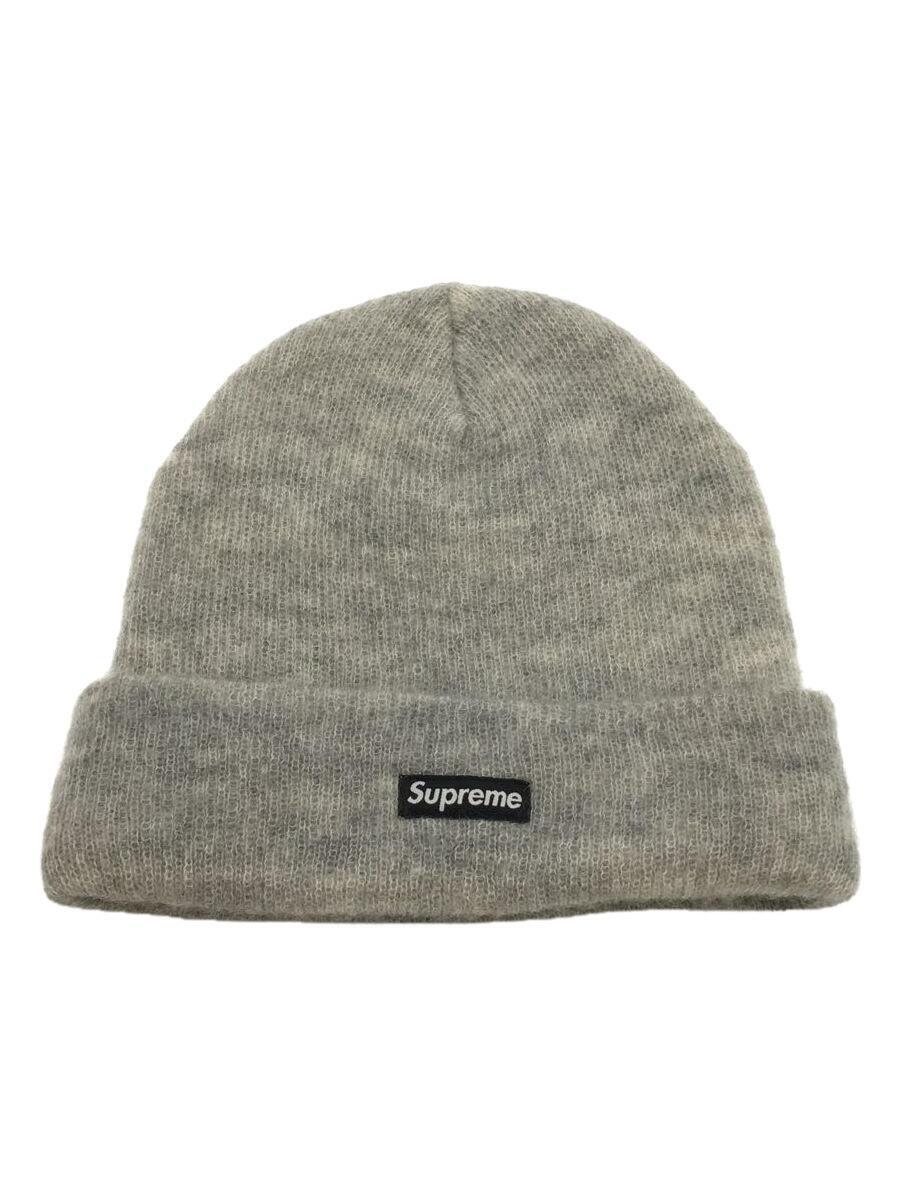 Supreme◇Box Logo Beanie/21AW/ニットキャップ/FREE/アクリル/グレー