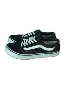 VANS◆スニーカー/ローカット/26cm/ブラックxホワイト/84501/スウェード/着用感アリ