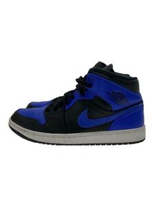 NIKE◆AIR JORDAN 1 MID_エア ジョーダン 1 ミッド/27.5cm/BLK/PVC